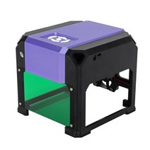 미니레이저레벨기 레이저 조각기 미니 조각 기계 로고 마크 프린터 커터 휴대용 목공, purple+EU plug