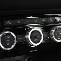 폭스바겐 에어컨 오디오 버튼 몰딩 아테온 뉴티구안 파사트GT 인테리어, 실버