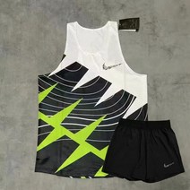 마라톤싱글렛 러닝 기능성 달리기 통기성 민소매 육상, M 37.5-45kg, 03.후크단일 블랙 조끼 세트