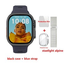 스마트워치 849mm 420*485 NFC 리로지오 intente PK ZD8, Black-Alpine grey_49mm