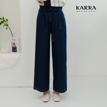 카라 KARRA 랩리본데님와이드팬츠_KB3SPT001A