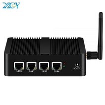 XCY-X30A 방화벽 라우터 미니 PC 셀러론 J1900 4x GbE 인텔 i225V NIC WiFi 4G LTE Pfsense OPNsense 리눅스 기기, 4G RAM 64G SSD, Intel Cleleron J1900