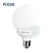 포커스 장미전구 EFTR15EX-D(GLOVE) 볼삼파장 15W 주광색 볼전구, 주광색[흰색빛]