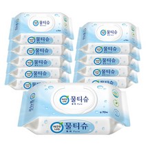 깨끗한나라 퓨어 물티슈 캡형 70매 x 10팩, 1세트