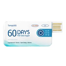 온도 데이터 로거 PDF 보고서 USB 온도 기록 60 일 10000 포인트
