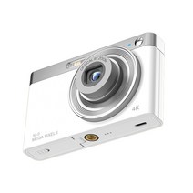 학생 디지털 4K 교정 입문 DSRL 5000 DSLR카메라, T04-실버화이트(스탠다드 카드없음)렌즈