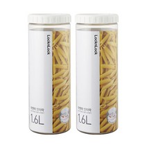 락앤락 냉장고 문짝정리용기 인터락 1.6L, 화이트, 2개, 2개