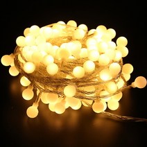 LED 앵두전구 알전구 캠핑 텐트 리모컨 스트링라이트, 리모트 앵두전구 100구 10m  [건전지], 반투명 웜화이트