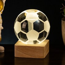 테이블축구 보드게임 풋볼 3D Soccer Basketball Earth Atmosphere Lamp Crystal Ball Table Decorative Be, 03 A Warm Soccer