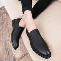 남자 키높이 구두 10cm 비즈니스 봄 레이스업 캐주얼 가죽 신발 뾰족한 미용사 10M 8CM