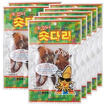 한양식품 숏다리 조미 오징어 다리 간식 맥주 안주 주전부리, 20g, 7개