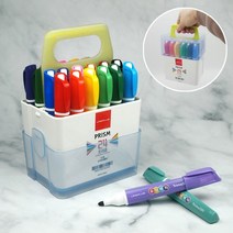 더이안 라인플러스 프리즘 24색 삼각 유성매직 매직펜 매직세트