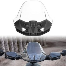 SAUTVS Ca엔에이 N-Am Ryker용 전면 앞 유리 조절 가능한 반투명 투명 하드 코팅 윈드 실드 Can Am Ryker 모든 모델 액세서리(1개 교체 #219401032)