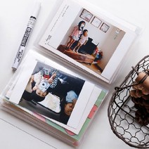 다파요 인생네컷 앨범 초음파 사진 보관 선물 사진앨범 엽서 스티커사진 포켓앨범 (40포켓) 바인더북, 1P