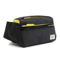 [알티피아] 여행 보조 힙색 허리벨트 가방 패션 웨이스트백 블랙