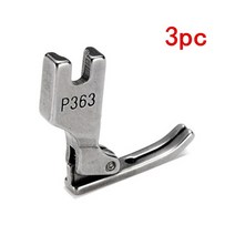 재봉 노루발 산업용 재봉틀 P363 5BB5022 3 개 노루발 플랫 지퍼 얇은 스틸, 한개옵션0