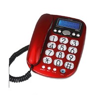 삼우 사무실전화기 큰버튼전화기 튼튼한전화기 부모님전화기 발신자표시 유선전화기 튼튼한전화기(레드), 전화기