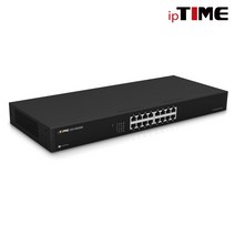 ipTIME SG16000M[스위칭허브/16포트/1000Mbps/랙마운트가능]/스위치용량 32Gbps/랙마운트지원/점보프레임/언매니지드스위치