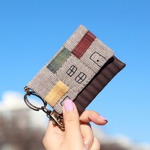 바이핸즈 diy키트 퀼트패키지 소품만들기 - 피넛하우스 카드지갑, 1개