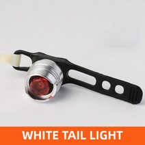 출차주의등 어깨경광등 경찰 태양광 차량용 USB 충전식 자전거 가벼운 전면 후면 미등 사이클링 안전 경고, 11 White tail light