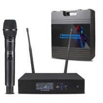 장비 Somrac-무선 마이크 시스템 핸드헬드 콘덴서 마이크로폰 메사 무대 공연 QLXD4 KSM9HS Sem Fio, [08] 900Mhz-Box1