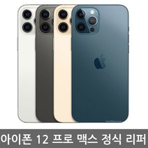 [애플 리퍼] 애플 아이폰 12 Pro Max 공기계 리퍼 자급제, 실버, 아이폰12 프로 맥스 256G