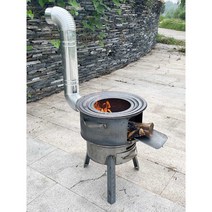 아궁이 장작 숯 가마솥 불가마 화로 화구 주물 그릴, 48cm 냄비웍받칠 수 있음