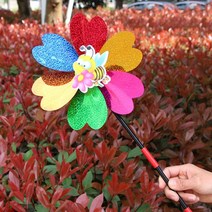 [AHA]바람개비 바람개비어린이날선물 반짝반짝 팔랑개비 왕바람개비 유치원행사 바람게비100417ea, 상세페이지 참조, 상세페이지 참조