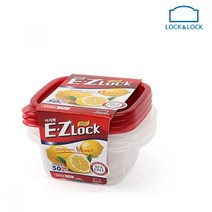 락앤락 뉴이지락 찬통 보관용기 정사각 250ml 3개