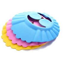 신생아샴푸캡 돌 아기 머리감기기 귀마개 샴푸캡, 블루