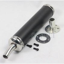 바이크 오토바이 배기 머플러 소음기 파이프 모터바이크 레이싱 6x28cm 범용 스트리트 스쿠터 AK096, 01 A