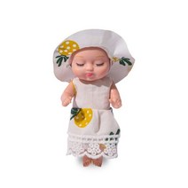 다양한 스타일의 수면 아기 인형 동물 아기 시뮬레이션 태어난 아기 DIY 이 선물용 의류, Doll with Clothes, 과일 드레스