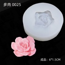다육 식물 캔들 실리콘 몰드 DIY 선인장 금형 모양 틀 입체 모양틀 케이크 장식 아로마 테라피 석고 접착제 베이킹 도구 양초 만들기 용품, 0025