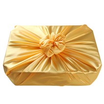 황금 공단 보자기 답례품 선물용 명절용 포장 보자기 대 (108cm x 108cm), 1개