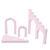 4 개/대 사다리 조합 EVA 라이저 스테레오 사진 배경 소품 액세서리 디스플레이, 06 Pink
