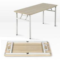 밀키 절탁자 사무용 책상 접이식 시스템책상, 1200x450:메이플비치(WWD6024-MB)