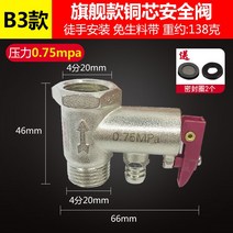 전기온수기 적용 헬메의 AO 스미스 만과 pressure relief valve 감압밸브 두꺼운 4828392069, B3 타입 :4부 기함 타입 동심 밸