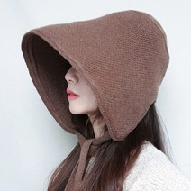 이코마켓 국산 따수운 챙넓은 울니트보넷 가을겨울 턱끈버킷햇