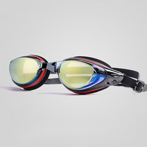 도수있는수경 도수물안경 남성 여성 도금 전문 고글 풀 수상 스포츠 anit fog uv, 도금 평야