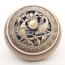 불교용품 Lucky Zen Buddhism fish dragon Incense burner figurine Ornament home Decoration Good luck s, 02 11