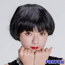 ForU596 바가지머리 가발 분장가발 재밌는가발 파티소품 할로윈가발 파티용가발, 본상품