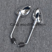 바이크 오토바이백미러 오토바이사이드미러 오토바이 거울 베스파 150 GTS300 용 백미러 액세서리, [03] vespa 150 Silver