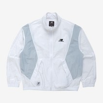 뉴발란스 UNI 경량 컬러블록 웜업자켓 NBNAD22413 White