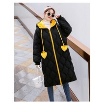 퀄팅롱패딩 A라인 후드집업 보세 구스다운경량패딩