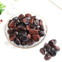 1 pc 대형 10-30mm 천연 크리스탈 황수정 자수정 자갈 석영 미네랄 표본 치유 돌 수족관 홈 장식 선물, 100 그램, 붉은 흑요석