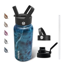 BJPKPK 스테인리스 스틸 보온병 빨대 포함 27 oz 화이트 비취109397, 40oz(1200ml), Ocean