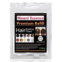 100g 헤어 섬유 헤어 빌딩 섬유 100% 감지할 수 없는 케라틴 섬유 얇은 모발용 헤어 스파스 커버 컨실러 모든 경쟁사 병에 사용할 수 있습니다 (라이트 브라운) Maani, MEDIUM BROWN