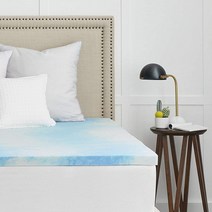 Sealy 3.8cm SealyChill 젤 메모리 폼 매트리스 토퍼 트윈 XL 화이트, Twin XL, Topper