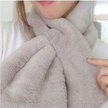 20대여성 와이드 볼륨 러블리 크로스머플러 보온용품 여성목도리 구멍목도리