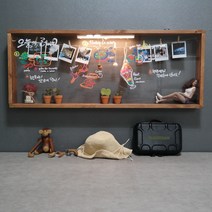 껀스 gguns62 LED센서등부착형 형광보드마카용 투명아크릴 메모판 벽메뉴판 보드